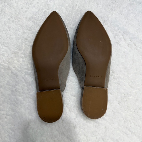 Cole Haan Suede Piper Mules Irish Cream Size 8 - Picture 4 of 4